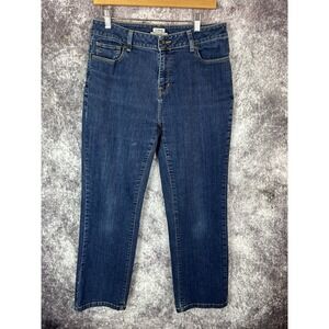 LL Bean Jeans Womens 12 Pet Blue Classic Fit Preppy Cottage Casual Y2k Cali 90s